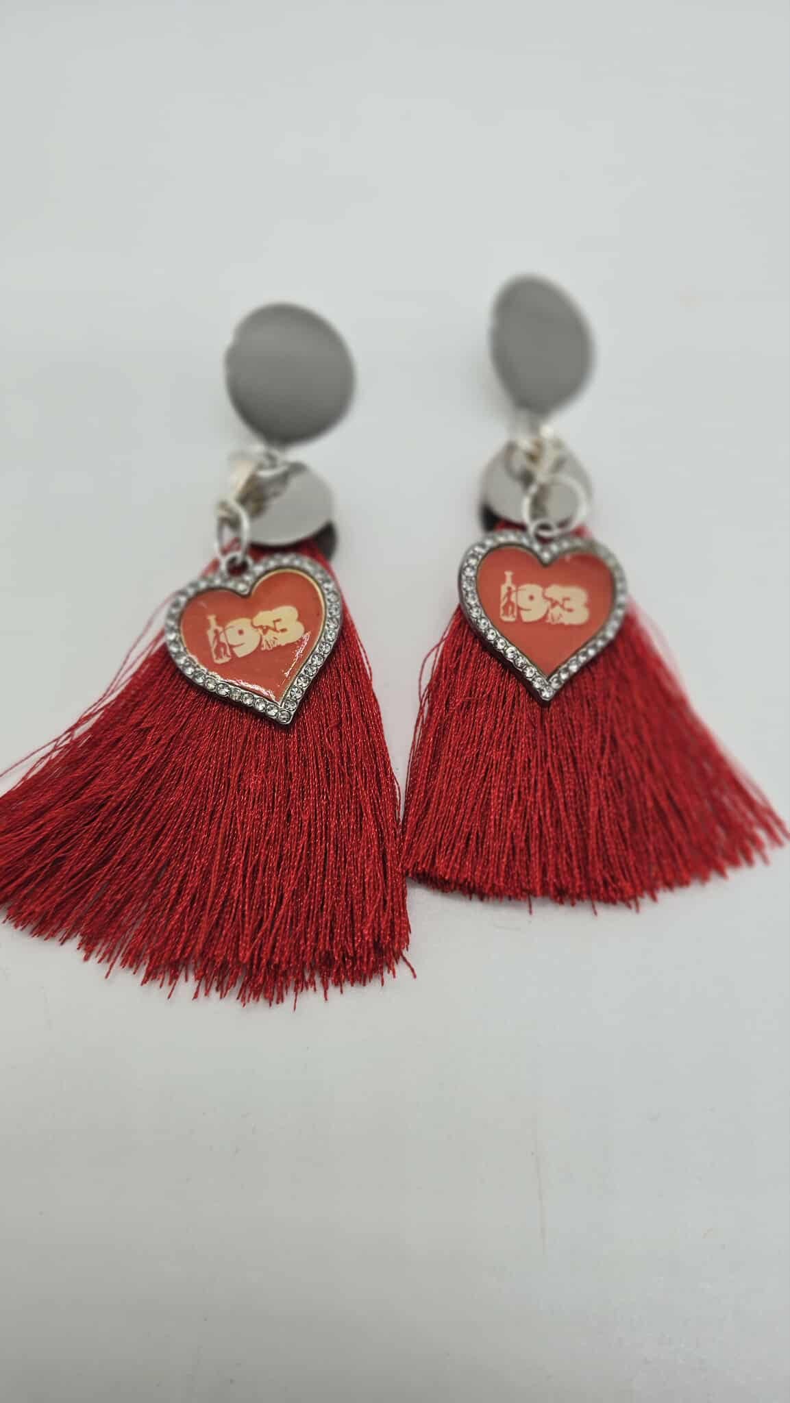 Crimson Heart Legacy Tassel Earrings (Short 1692)