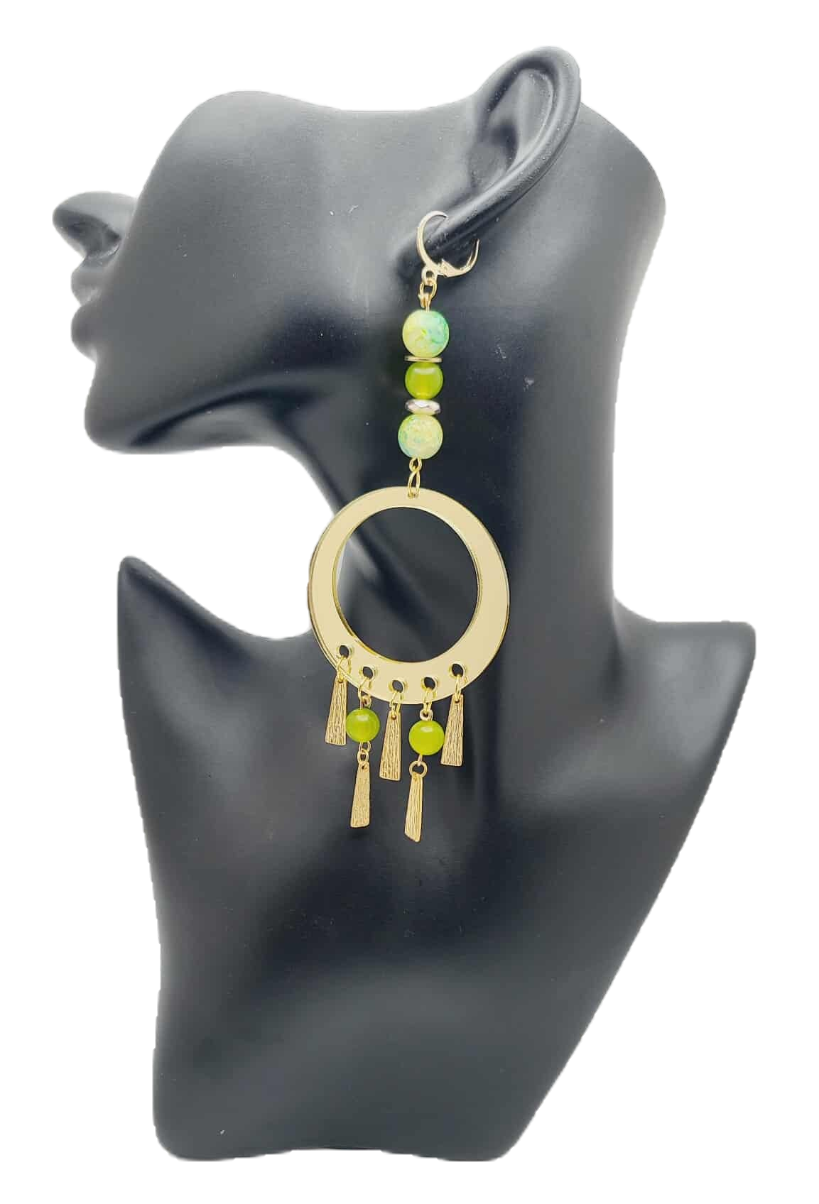 Luminous Grove Hoop Earrings (Gold Rush 1658)