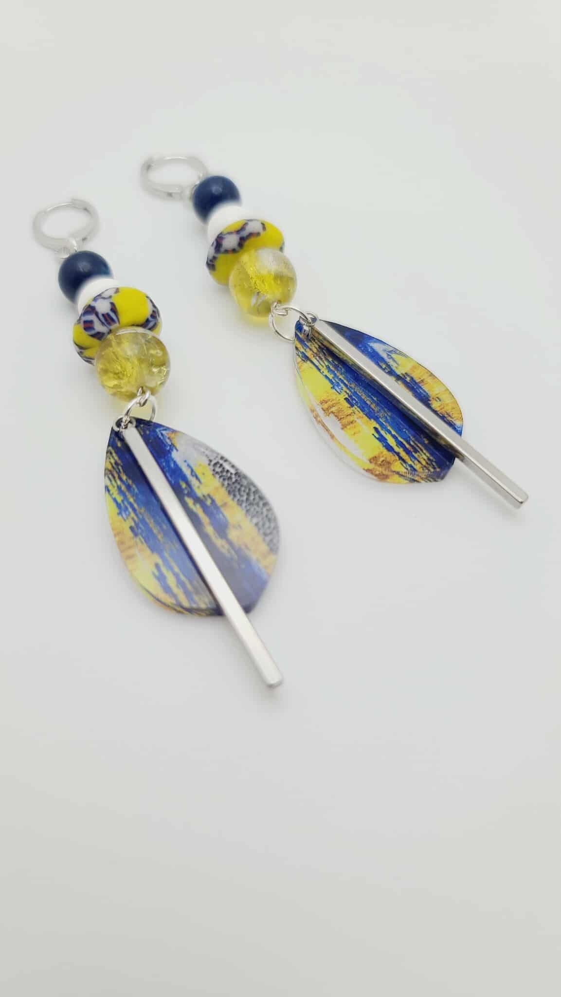 Azure Muse Earrings (Mosaic 1632)