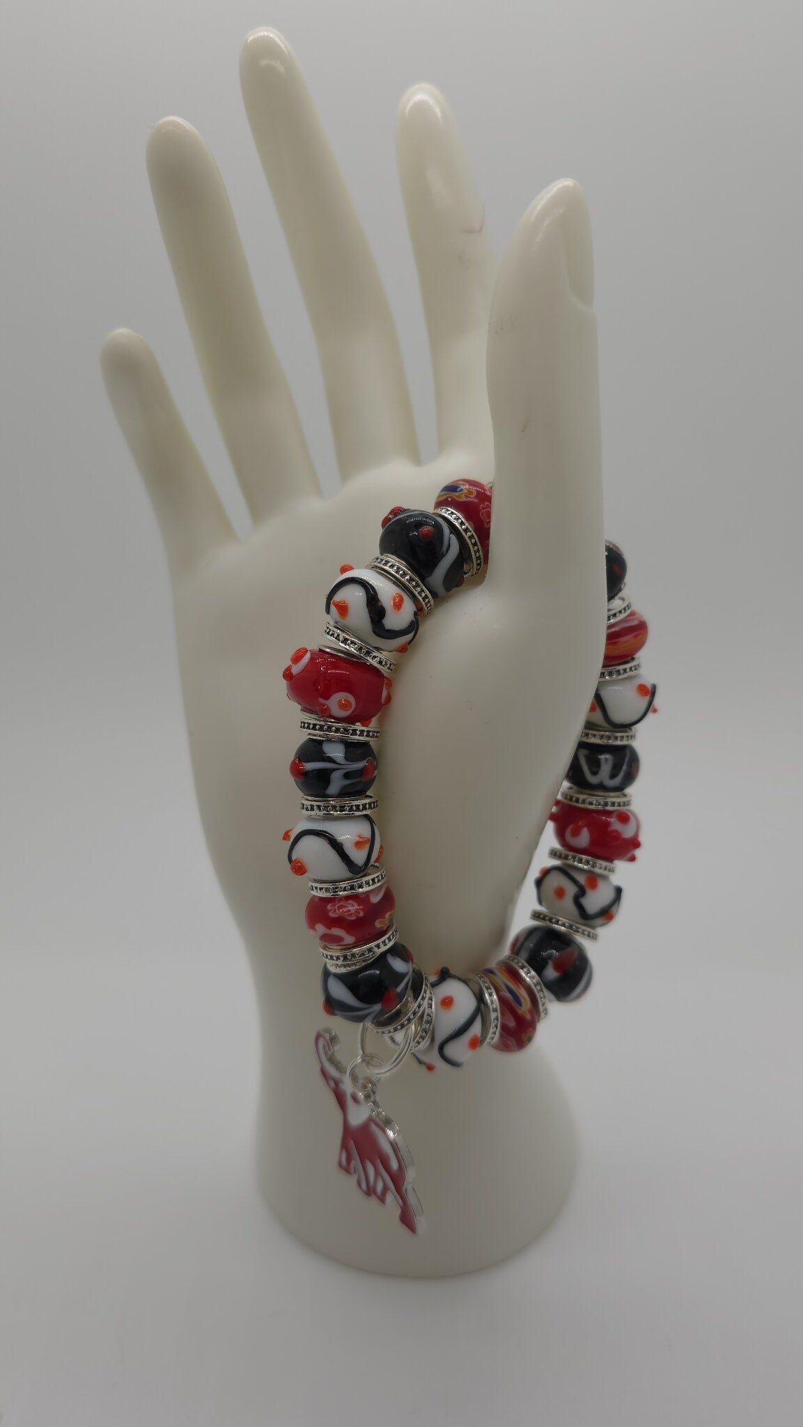 Crimson Spirit Beaded Bracelet (Bracelet 1682)
