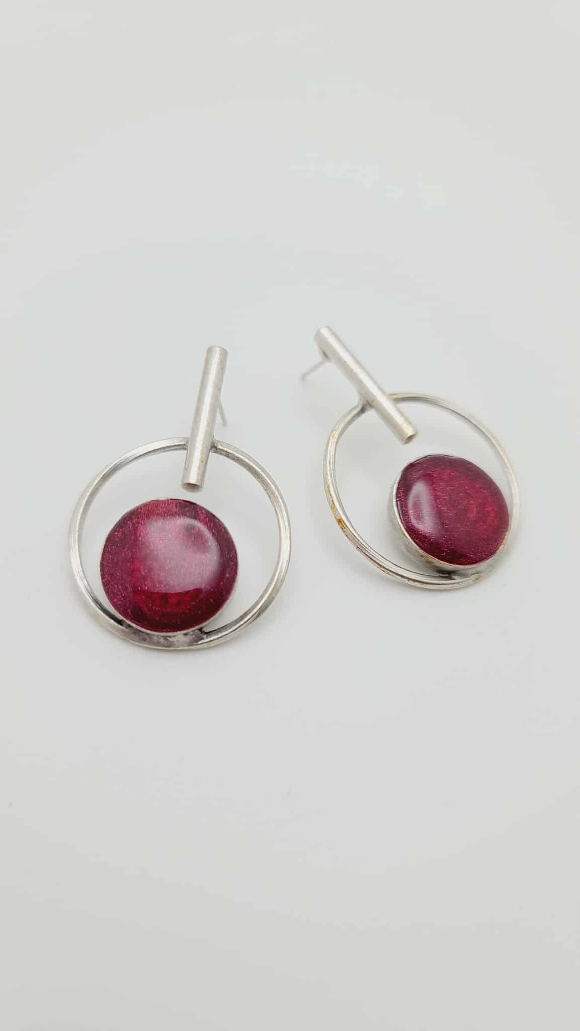 Crimson Orbit Earrings (Savage 1625)
