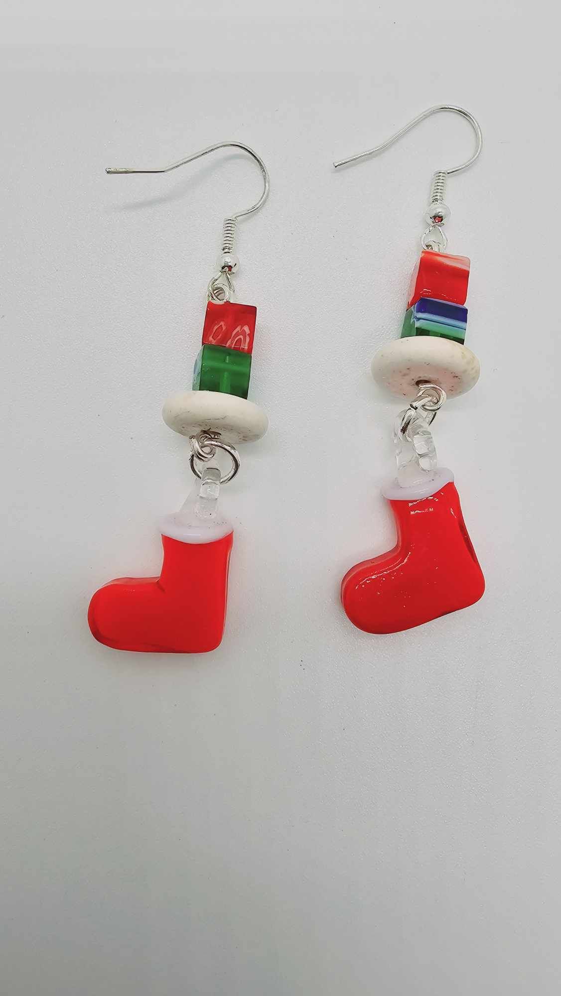 Holiday stocking Earrings (Short 1454)