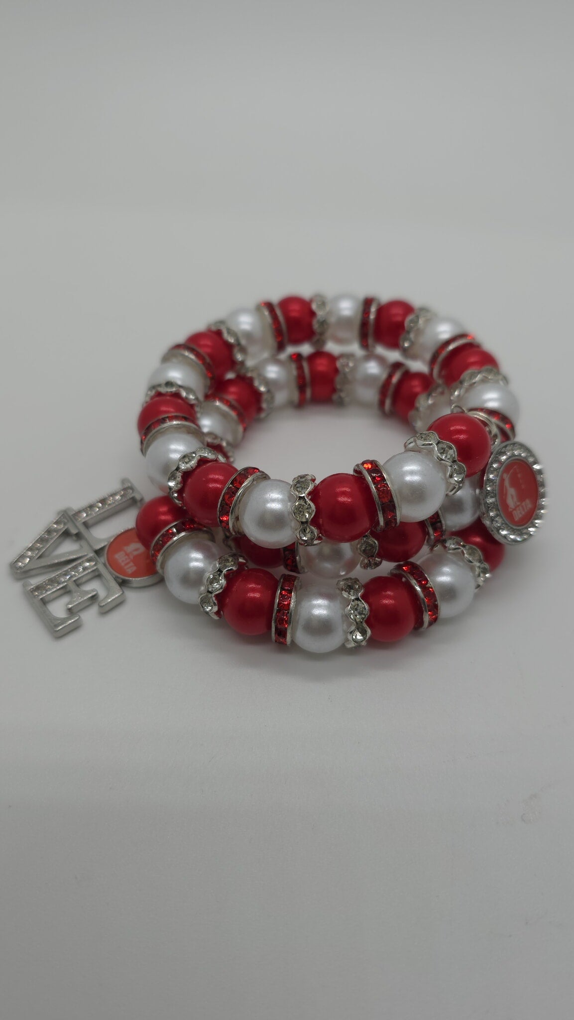 Crimson Love Charm Bracelet (Bracelet 1683)