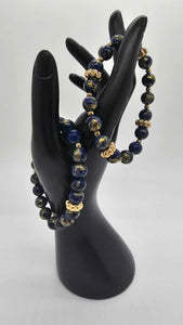 Blue and gold Bracelet (Bracelet 1488)