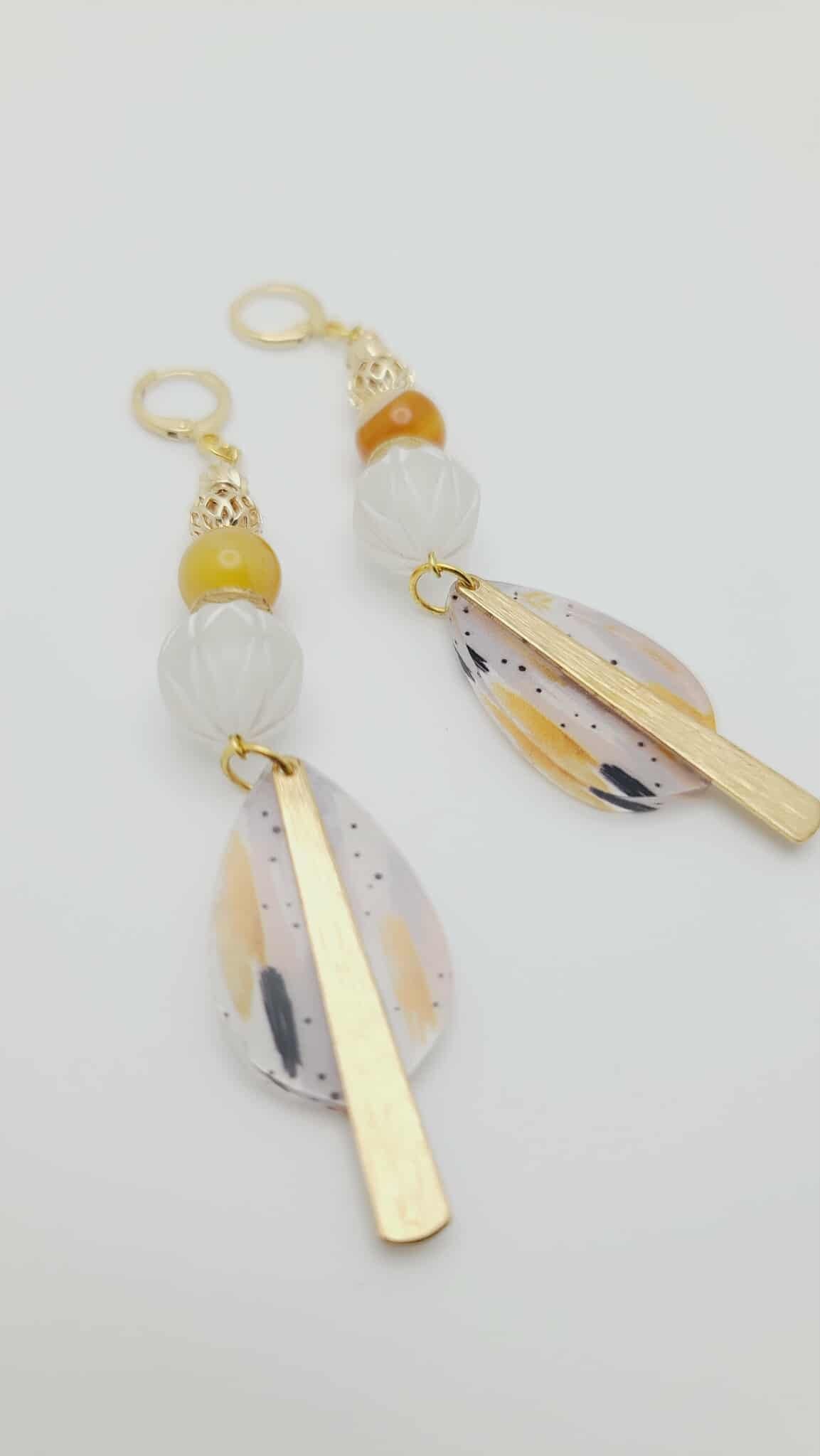 Amber Sol Earrings (Mosaic 1638)