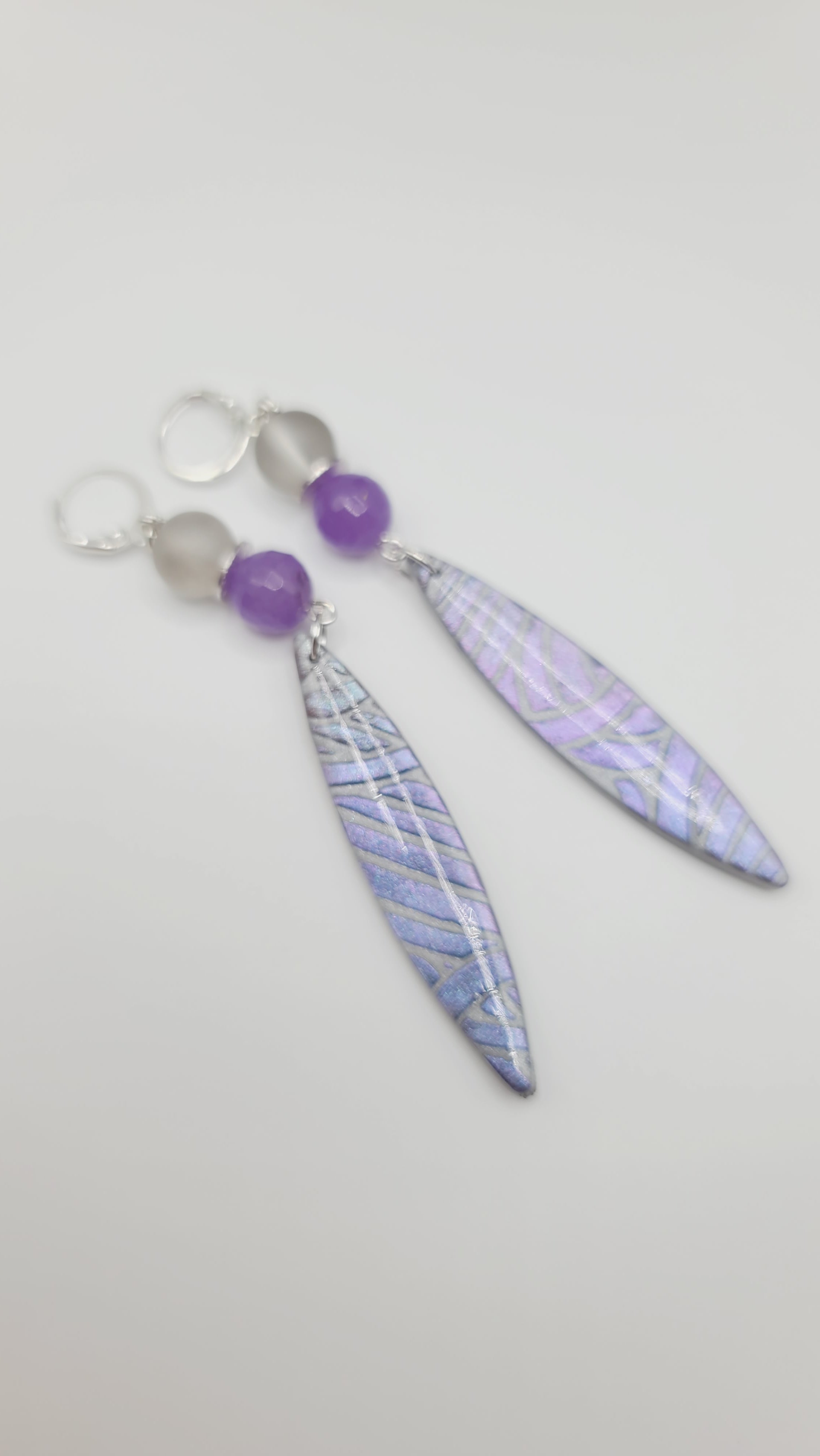 Lavender Clay Earrings (Savage 1379)