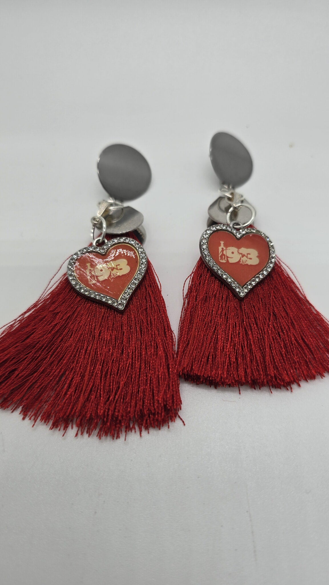Crimson Heart Legacy Tassel Earrings (Short 1692)