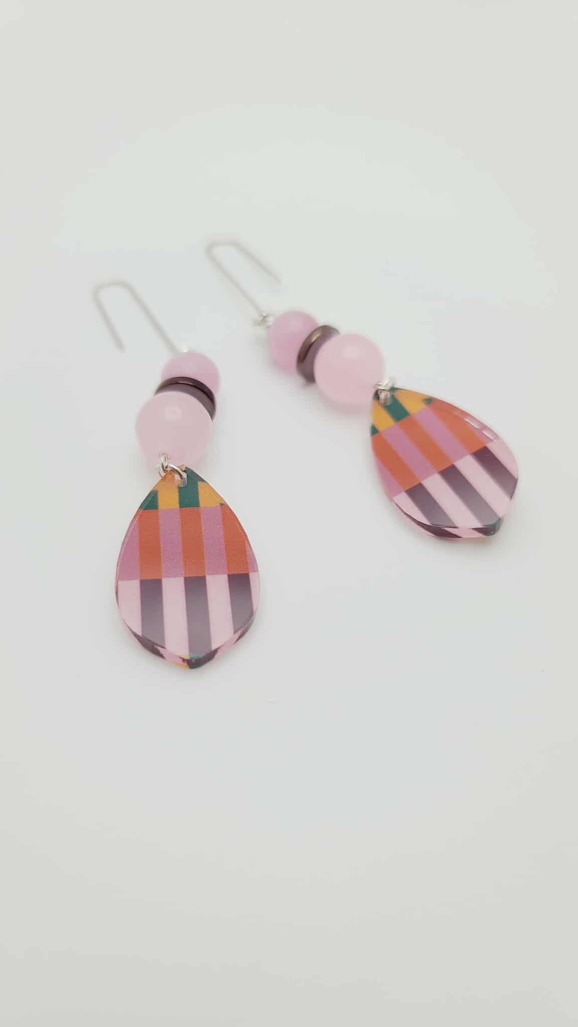 Blush Mirage Earrings (Mosaic 1634)