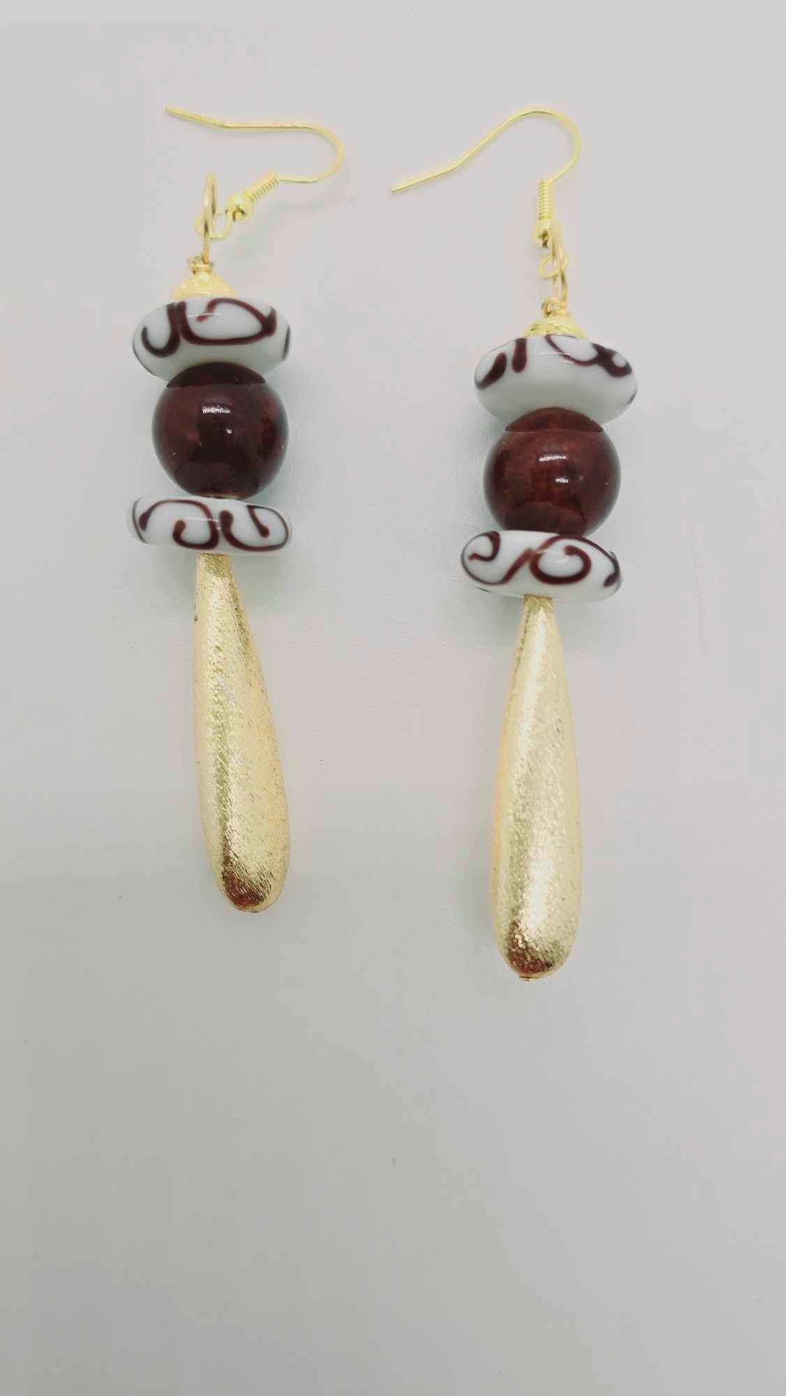 Copper and Gold Earrings (Gold Rush 1329)