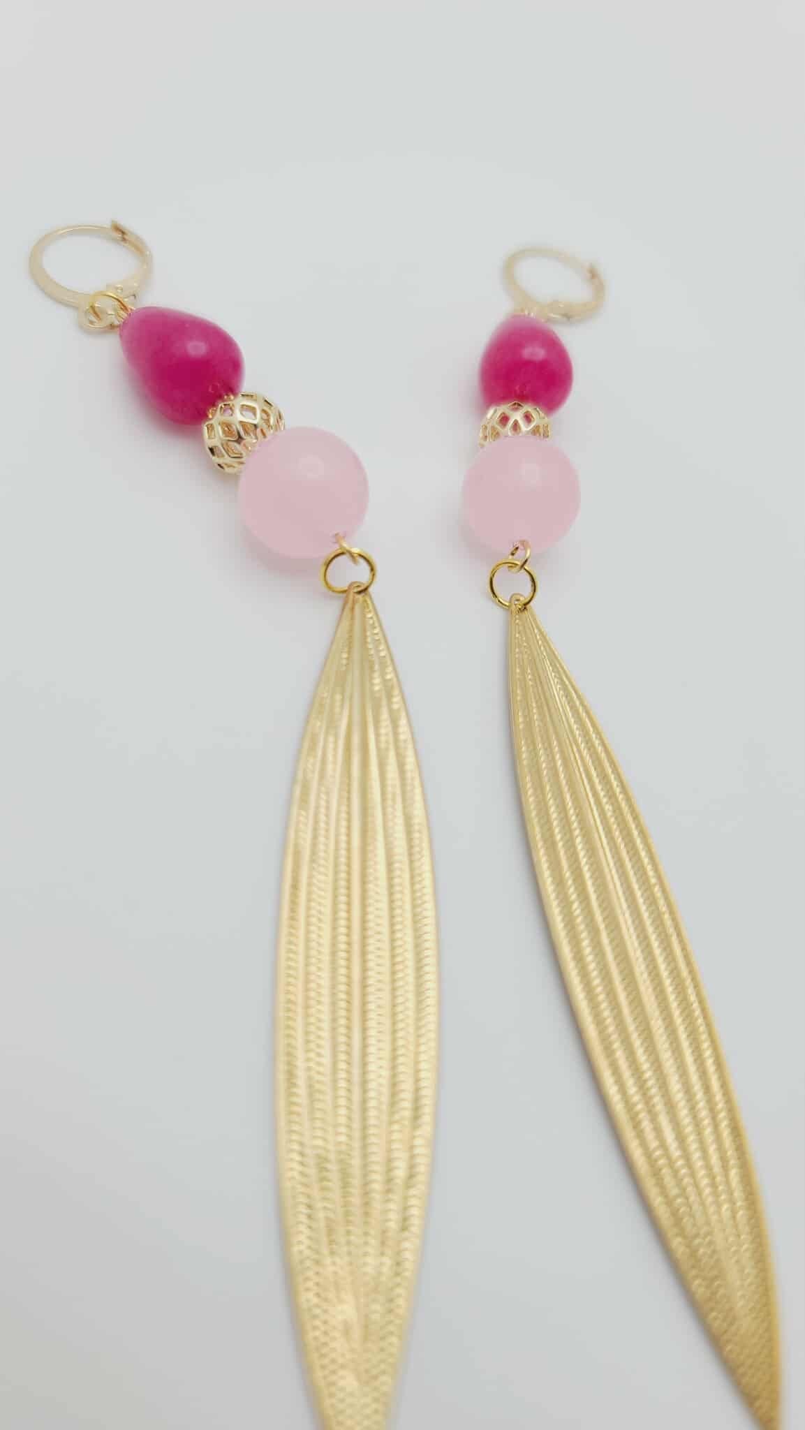Rose Flame Drop Earrings (Gold Rush 1655)