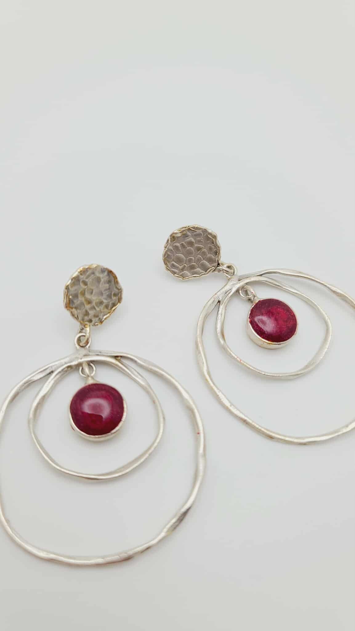 Crimson Orbit Earrings (Savage 1623)