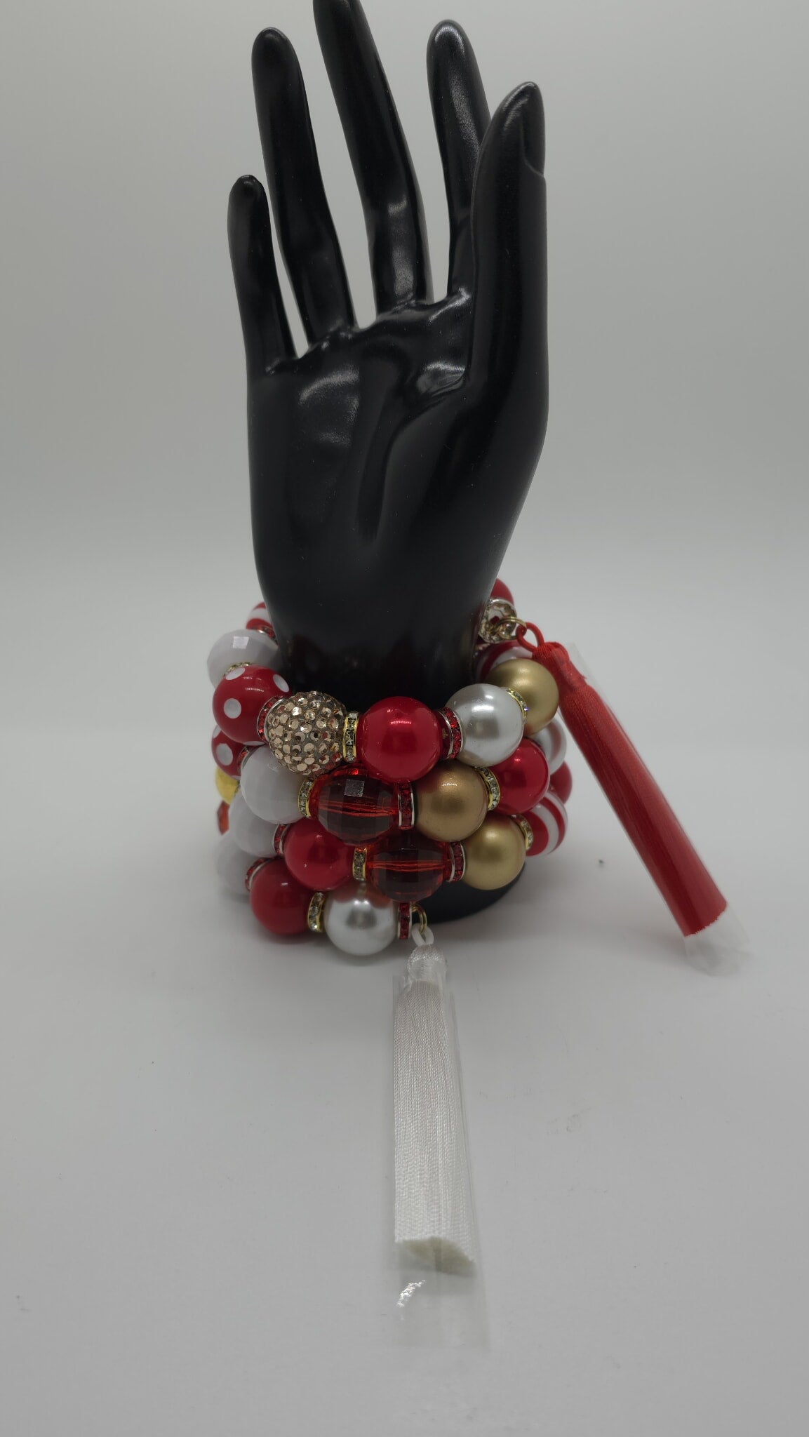 Crimson Majesty Beaded Bracelet (Bracelet 1684)