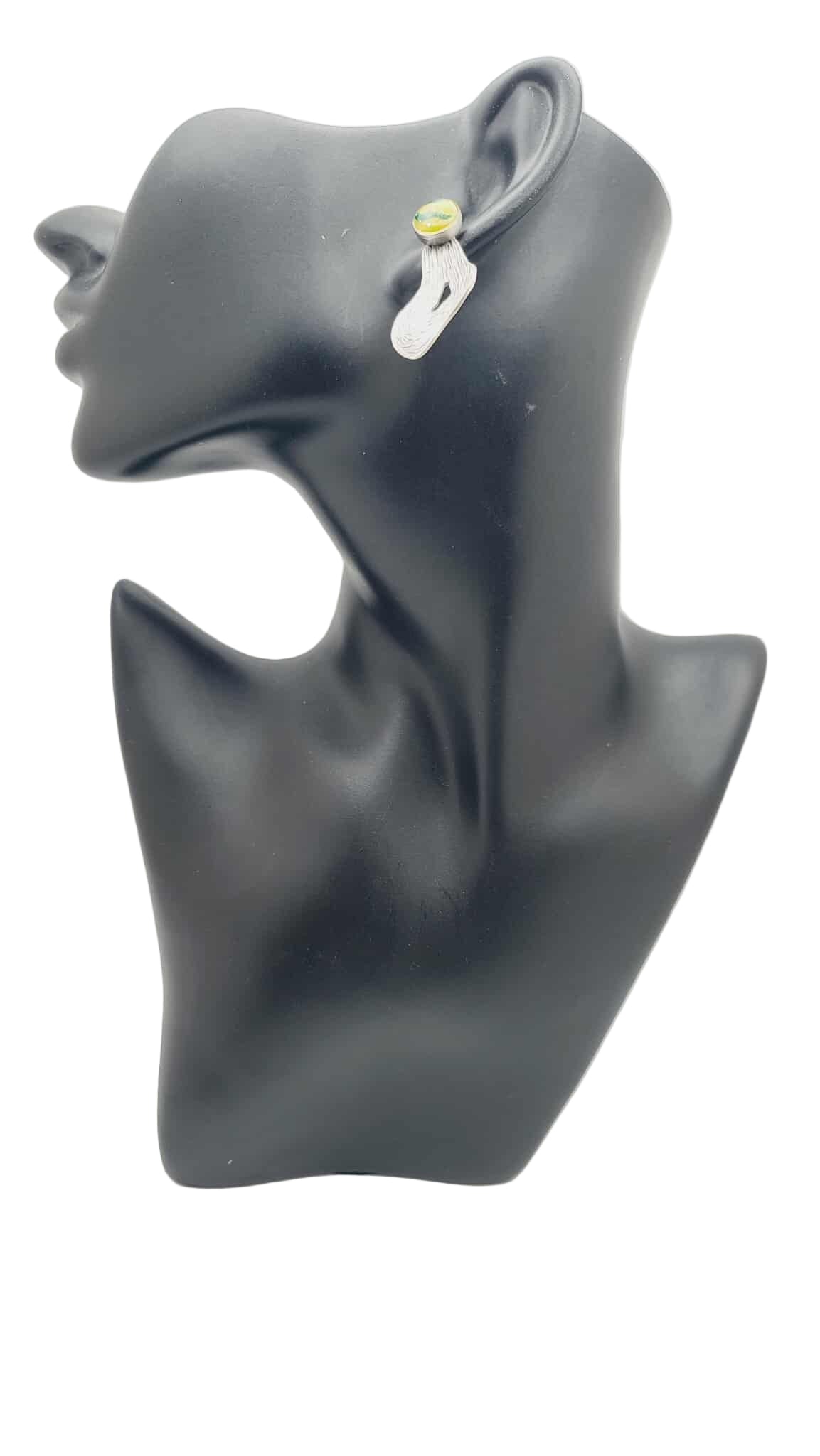 Citrine Glow Arc Earrings (Short 1707)