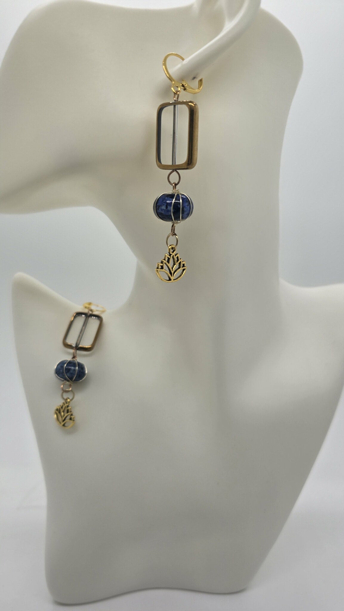 Ocean Frame Drop Earrings (Short 1663)