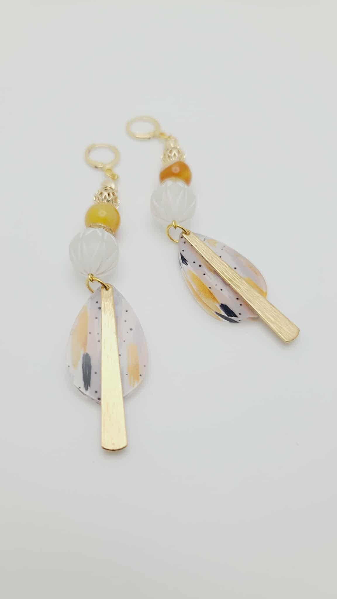 Amber Sol Earrings (Mosaic 1638)