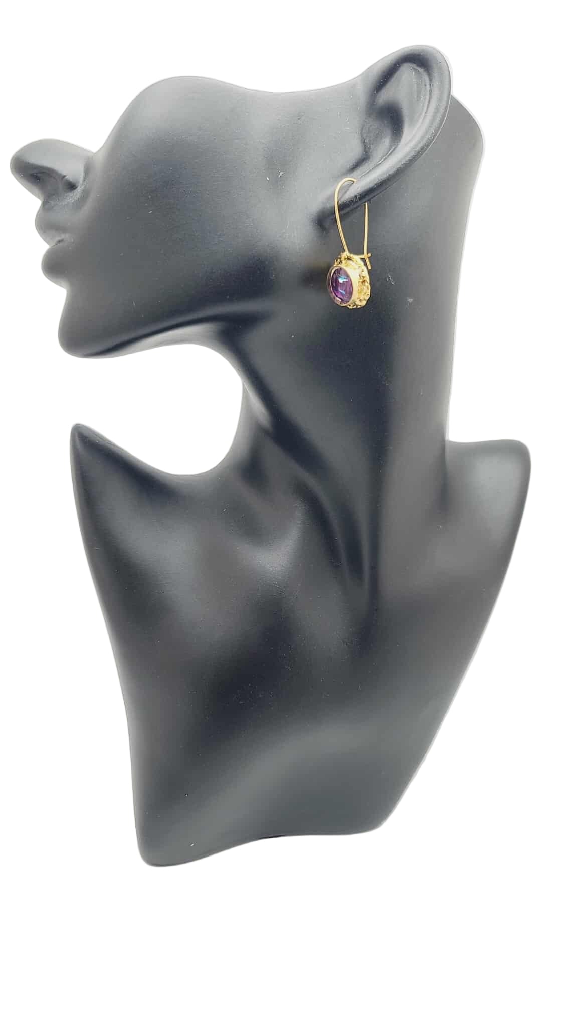 Amethyst Glow Earrings (Short 1630)