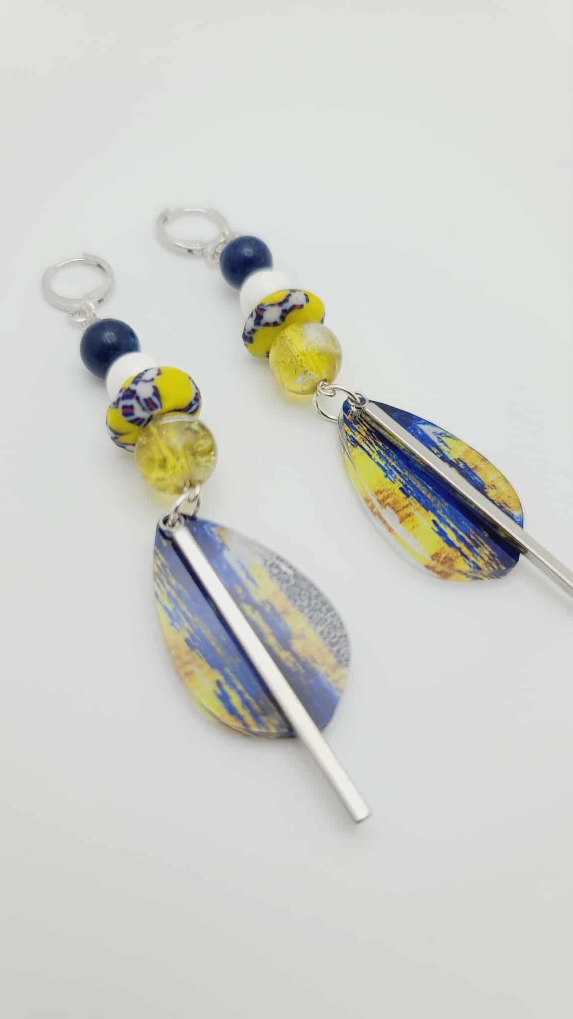 Azure Muse Earrings (Mosaic 1632)
