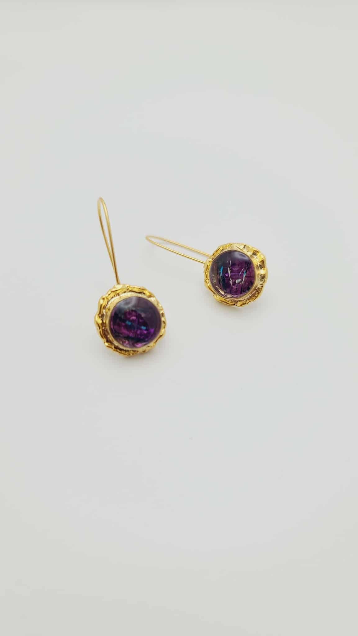Amethyst Glow Earrings (Short 1630)