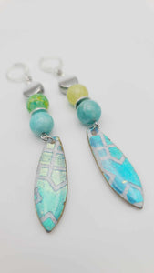 Turquoise clay Earrings (Savage 1500)