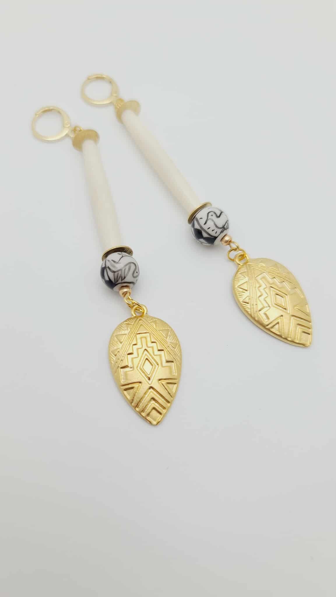 Golden Leaf Cascade Earrings (Gold Rush 1629)