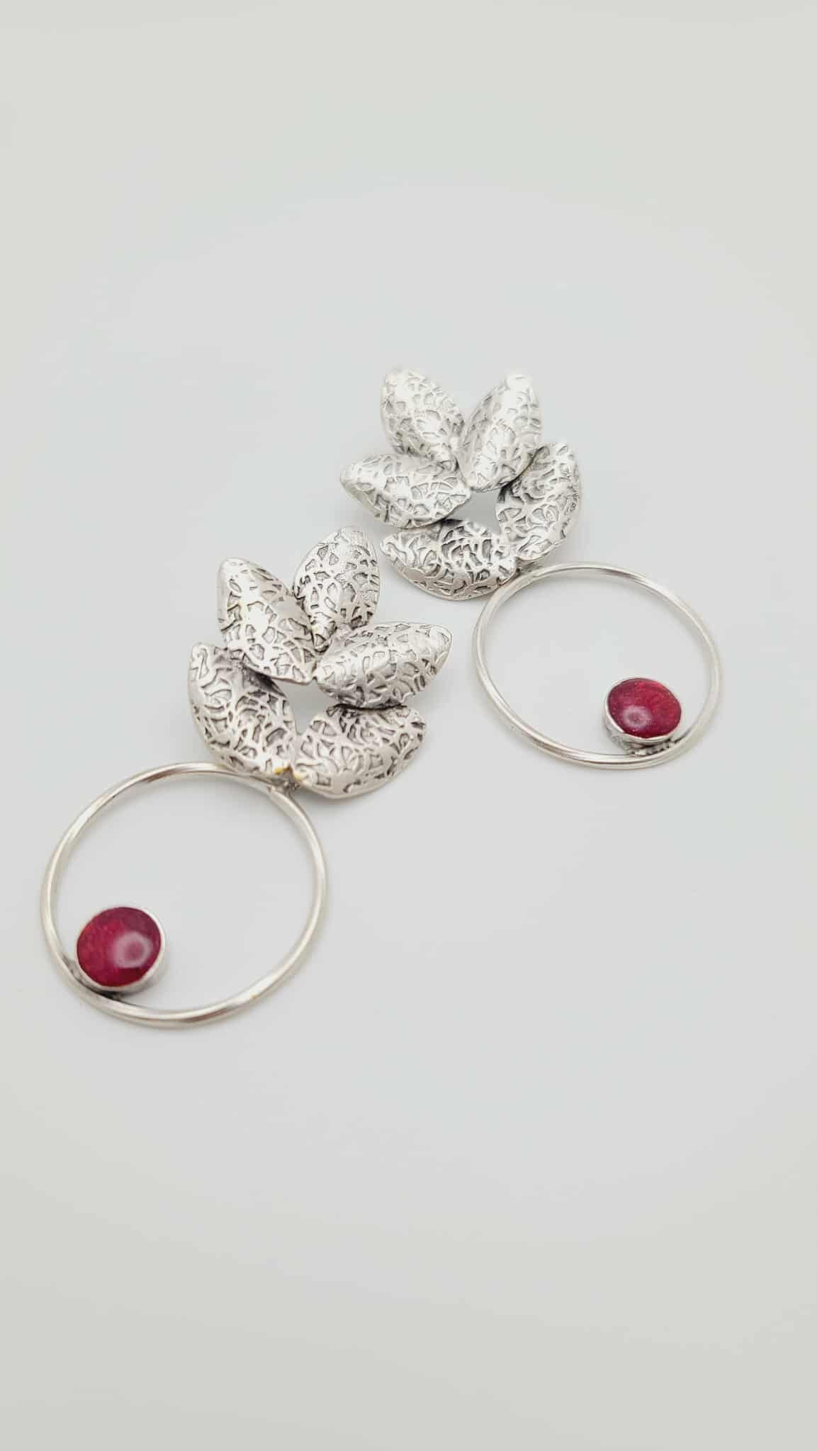Crimson Bloom Earrings (Savage 1624)
