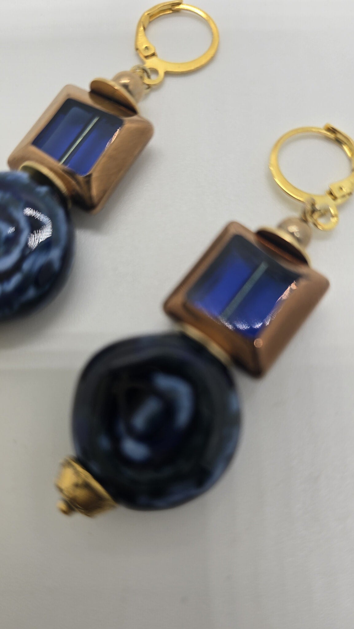 Indigo Orbit Drop Earrings (Short 1664)