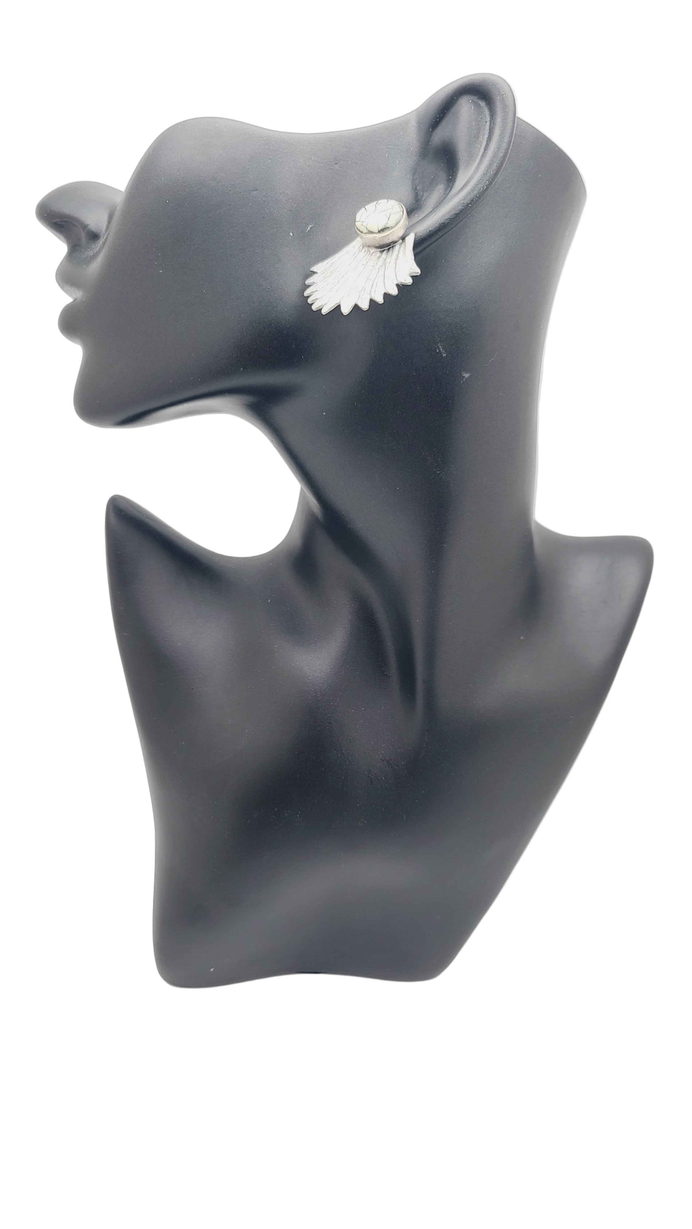 Lunar Veil Fan Earrings (Short 1708)