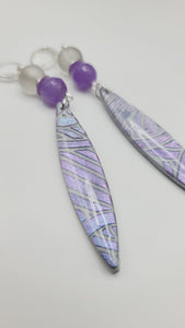 Lavender Clay Earrings (Savage 1379)