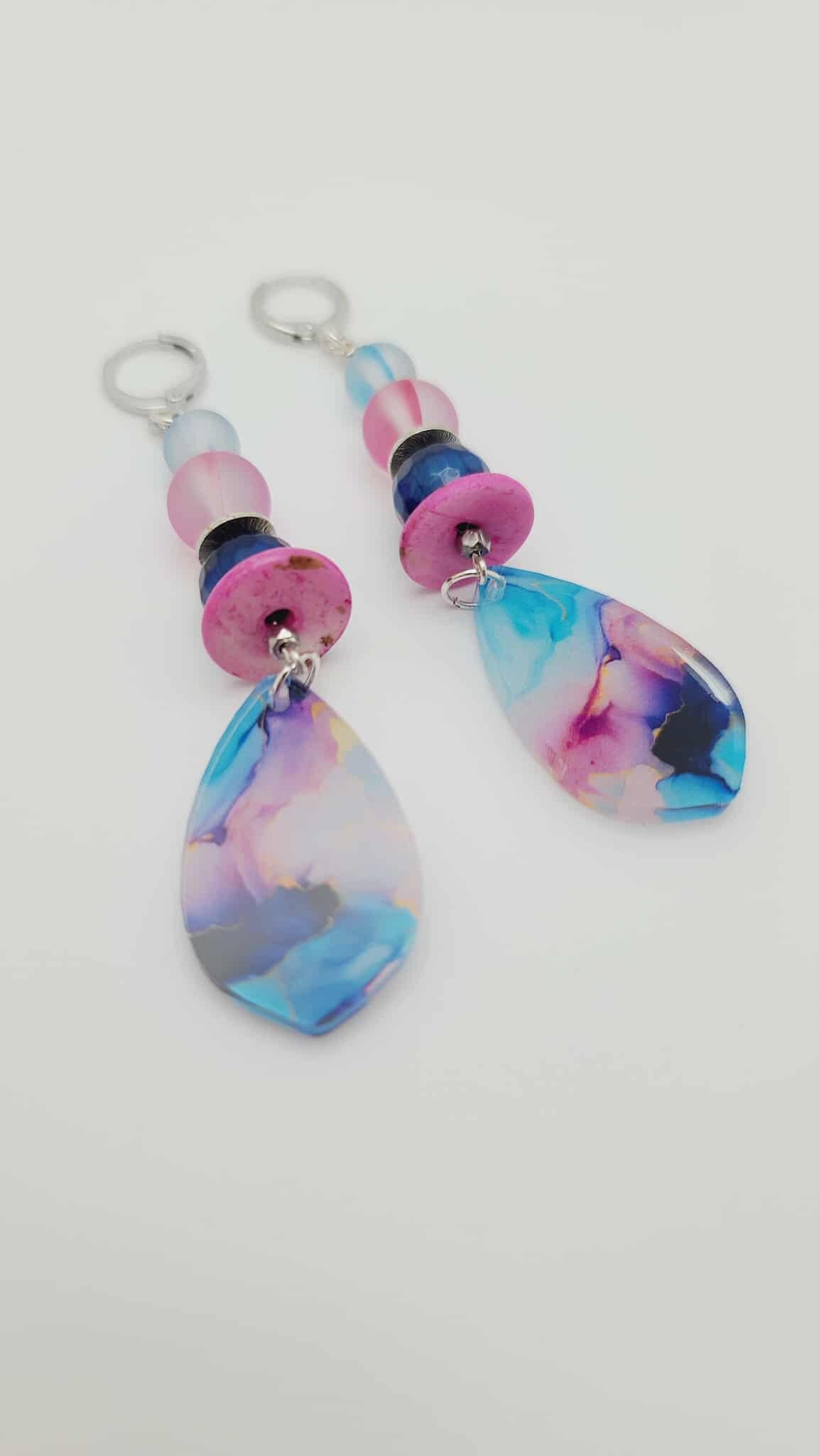 Aurora Drift Drop Earrings (Mosaic 1614)