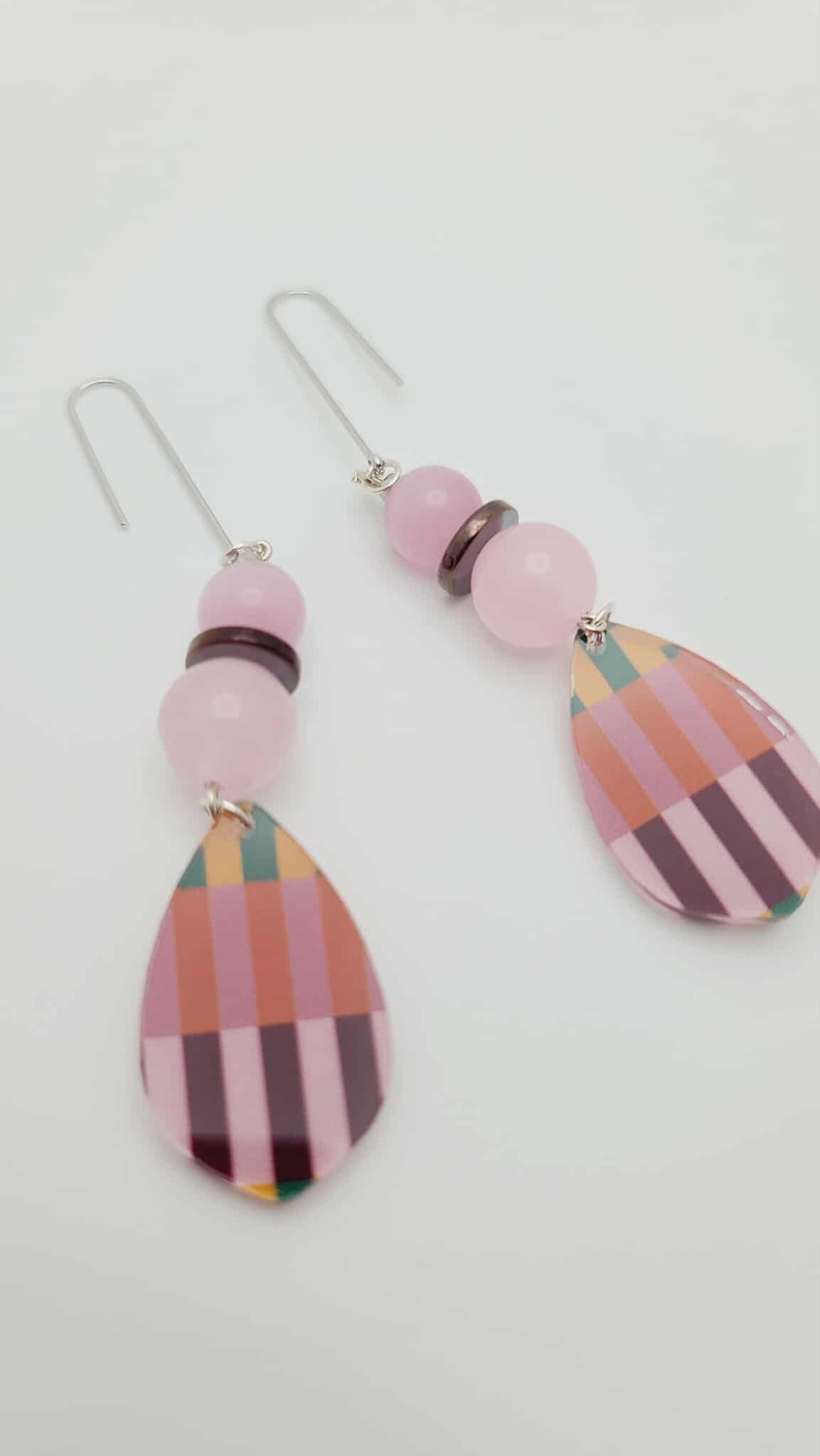 Blush Mirage Earrings (Mosaic 1634)