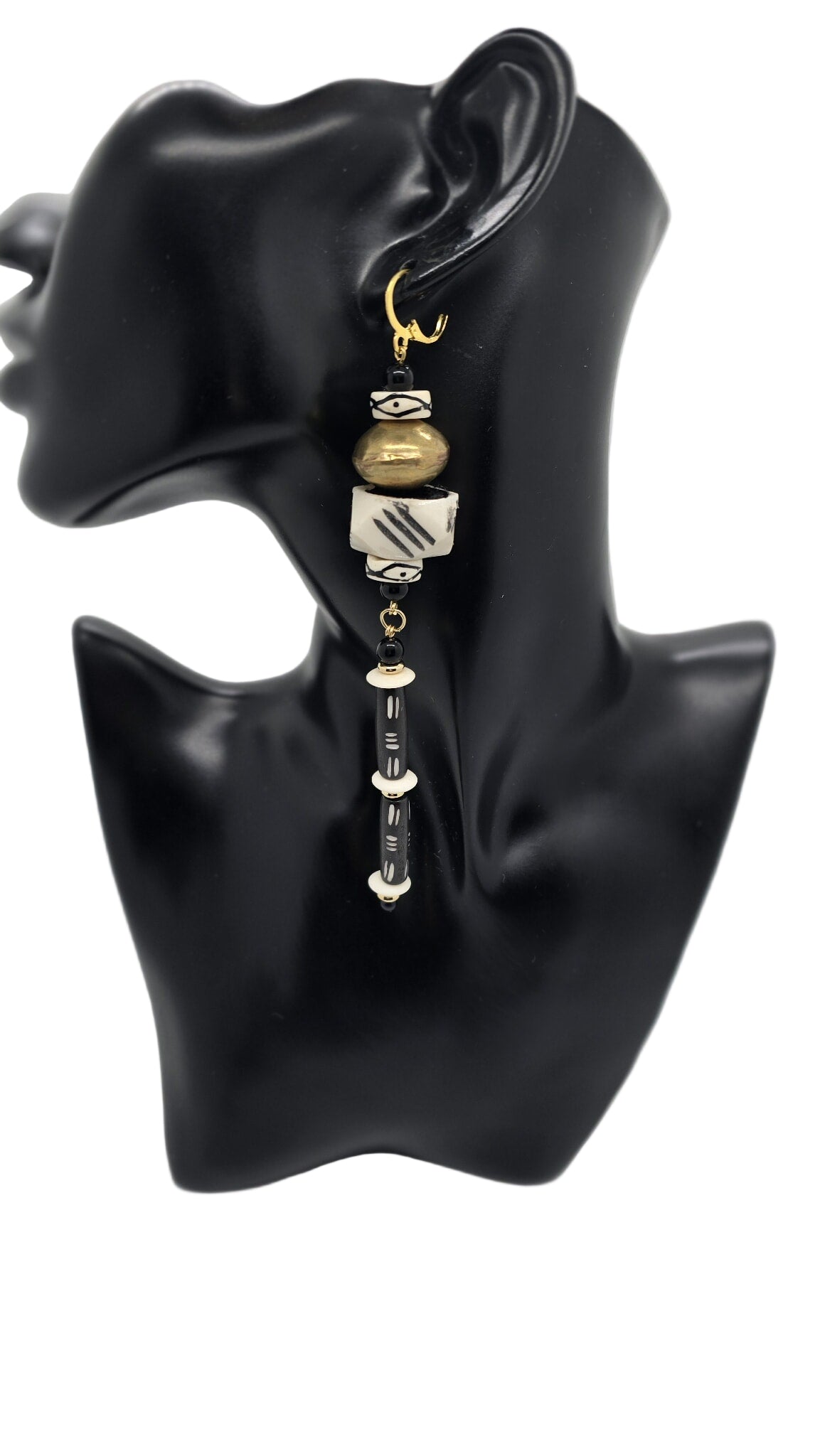 Tribal Essence Beaded Earrings & Bracelet Set (Influencer 1615)