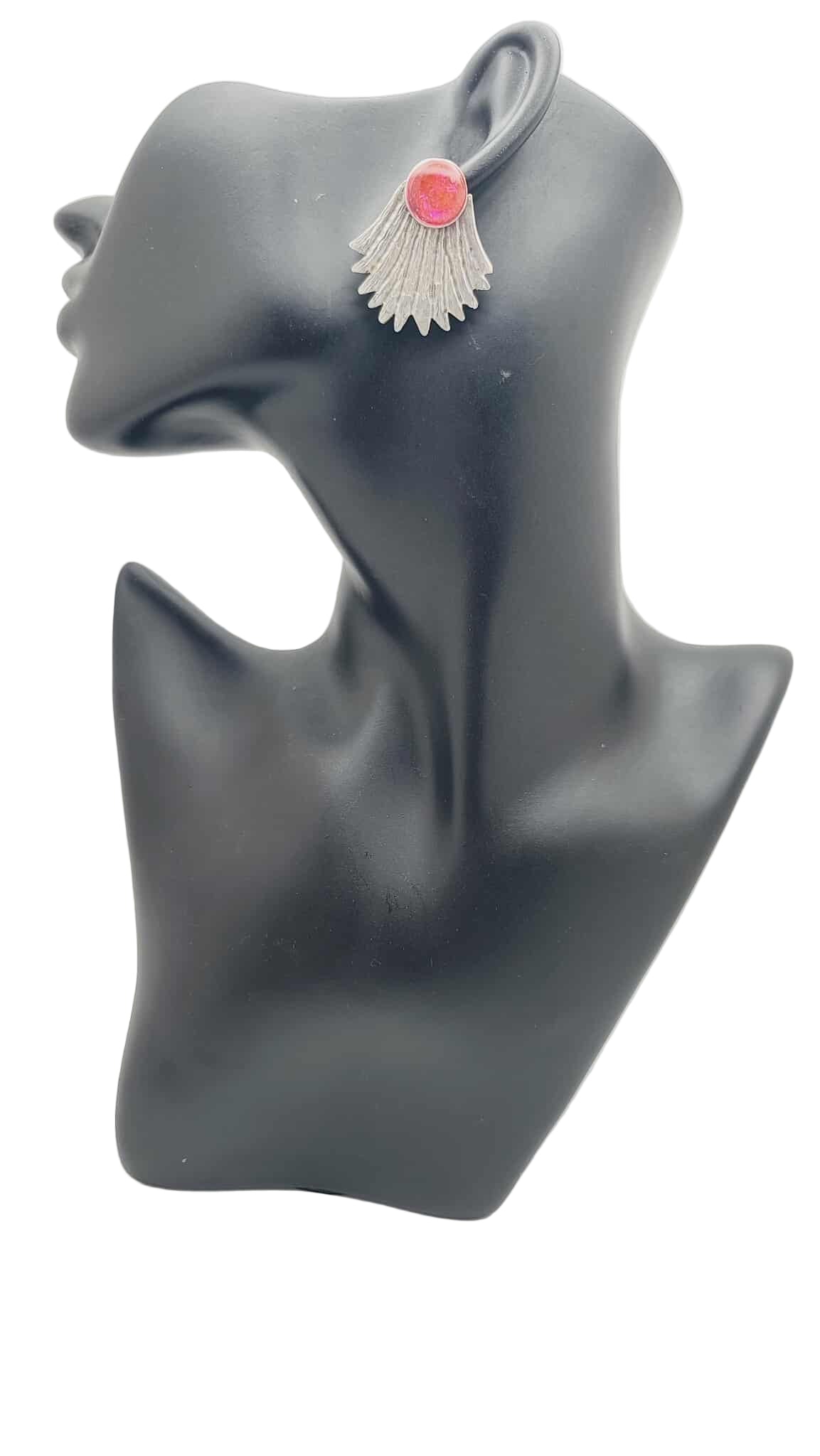 Blush Radiance Fan Earrings (Short 1706)