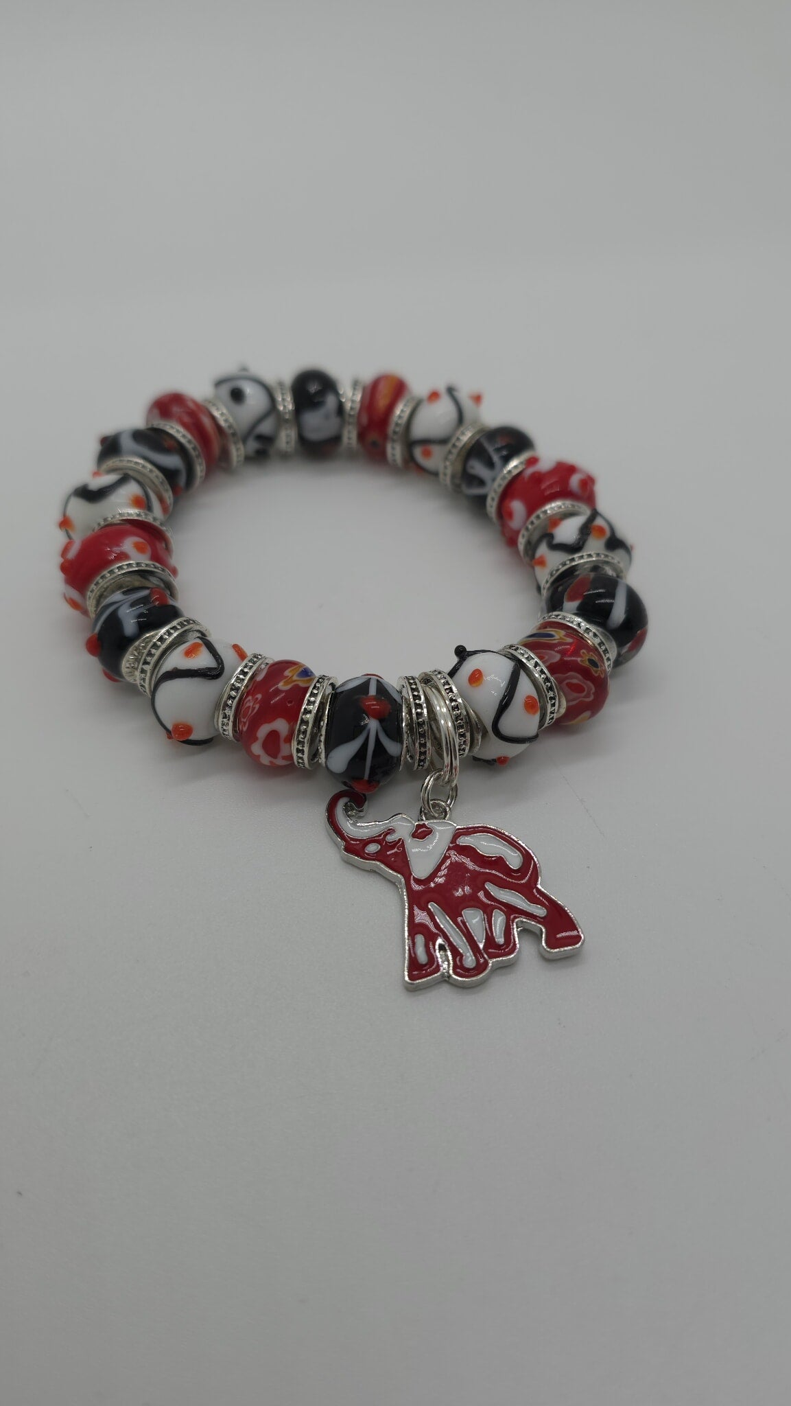 Crimson Spirit Beaded Bracelet (Bracelet 1682)