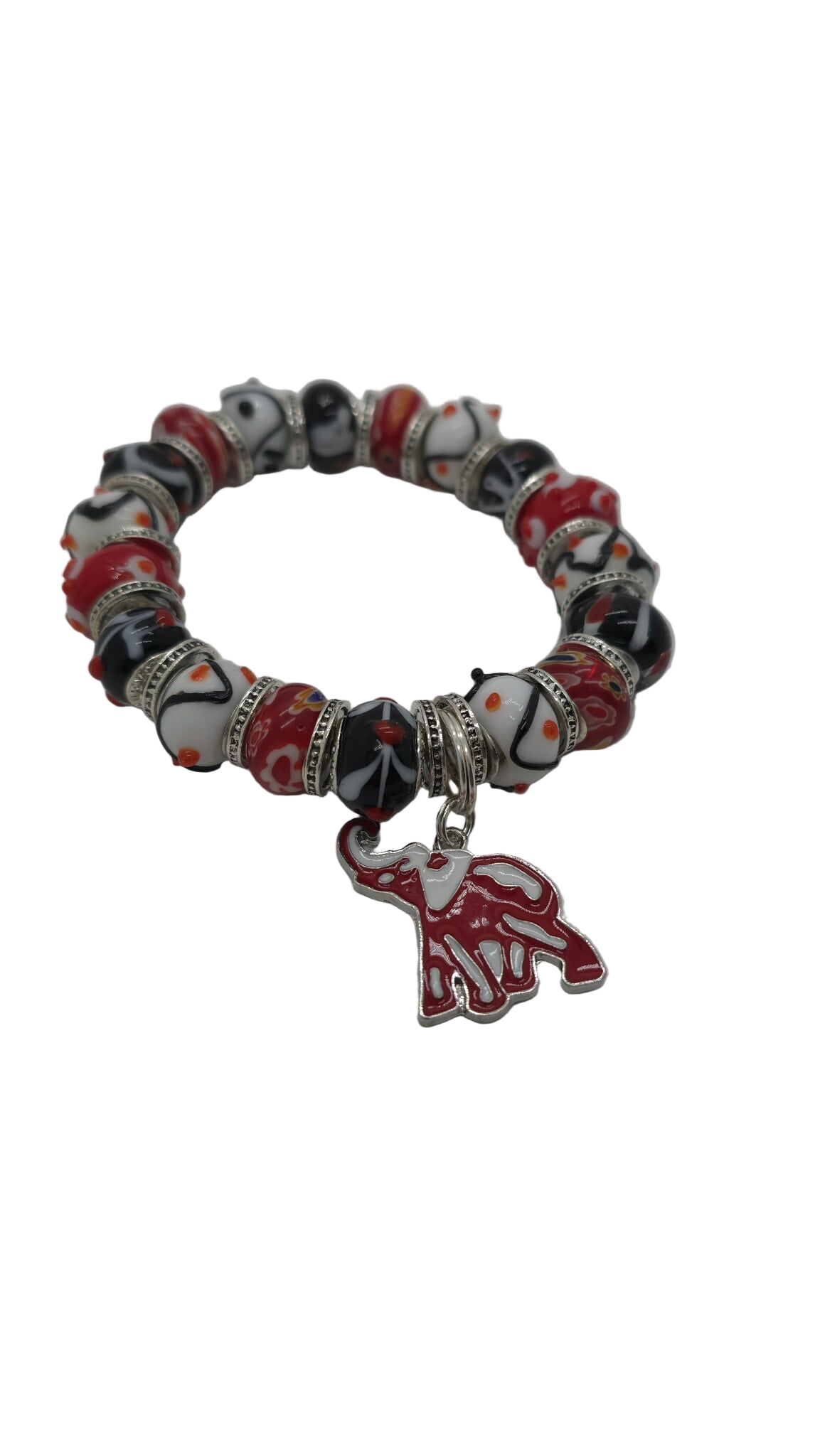 Crimson Spirit Beaded Bracelet (Bracelet 1682)