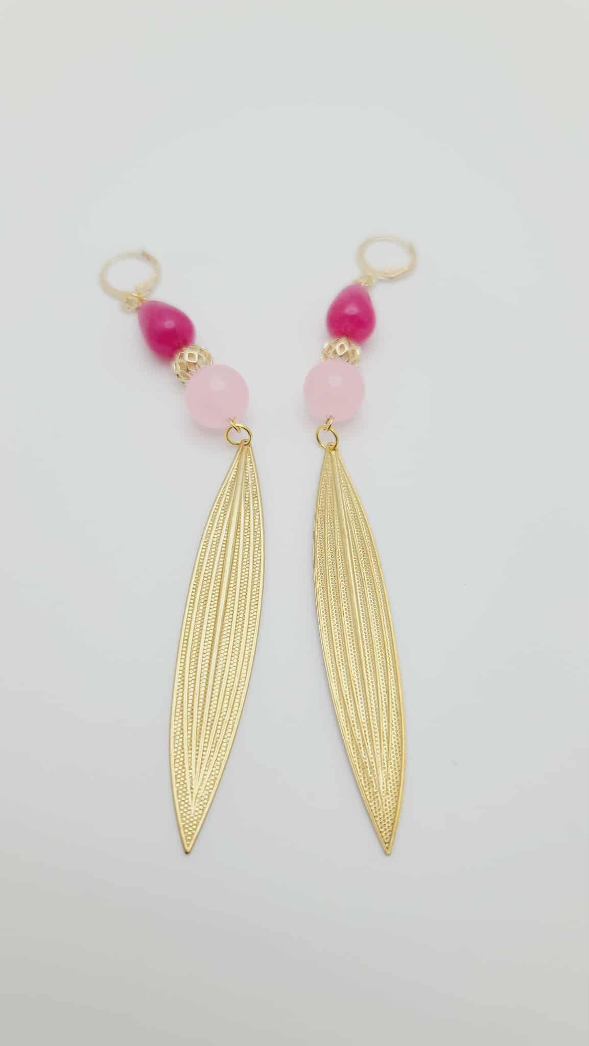 Rose Flame Drop Earrings (Gold Rush 1655)