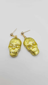 Yellow skull Earrings (Short 1422)