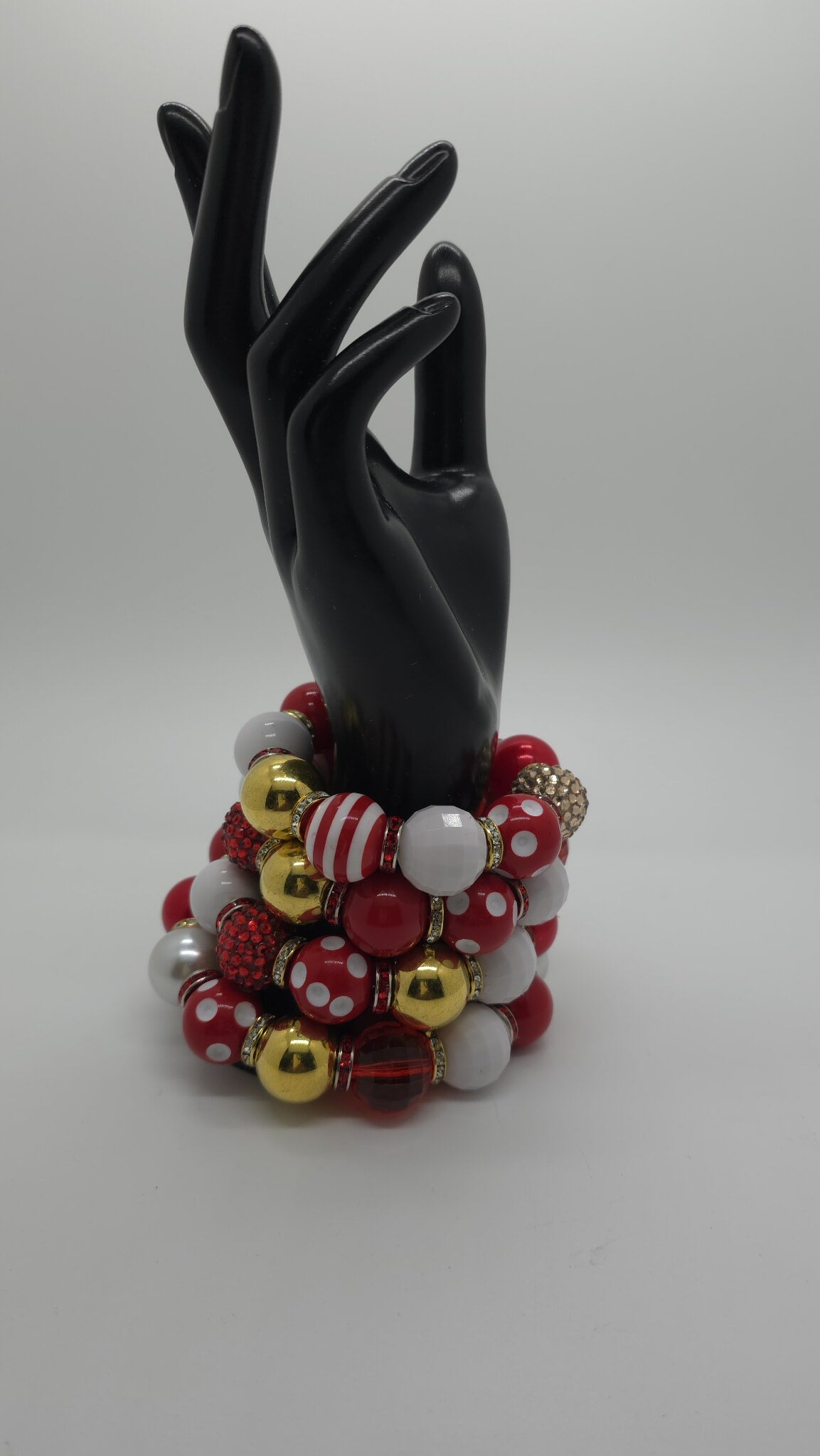 Crimson Majesty Beaded Bracelet (Bracelet 1684)