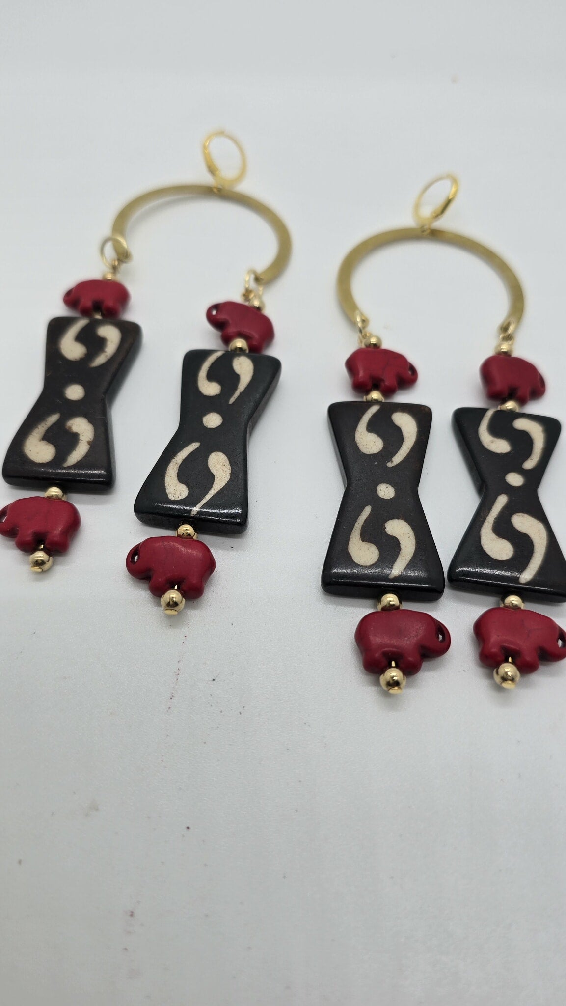 Ember Rhythm Hoop Earrings (Ethnix 1699)