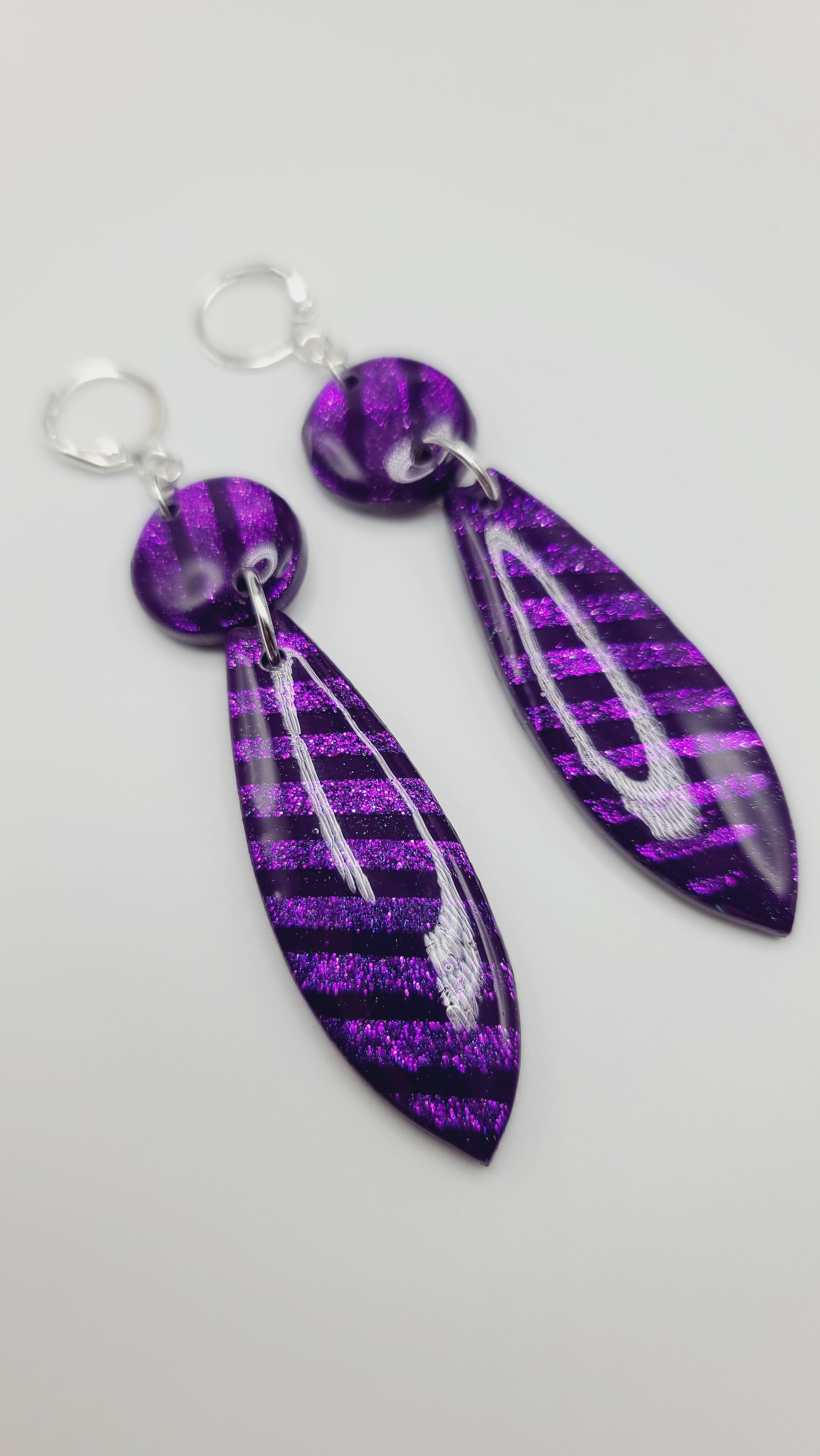 Purple Clay Earrings (Savage 1380)